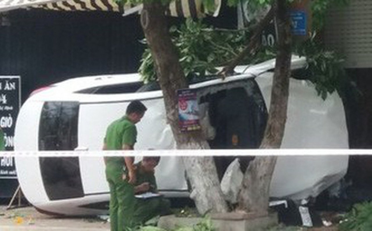 Hiện trường vụ tai nạn.