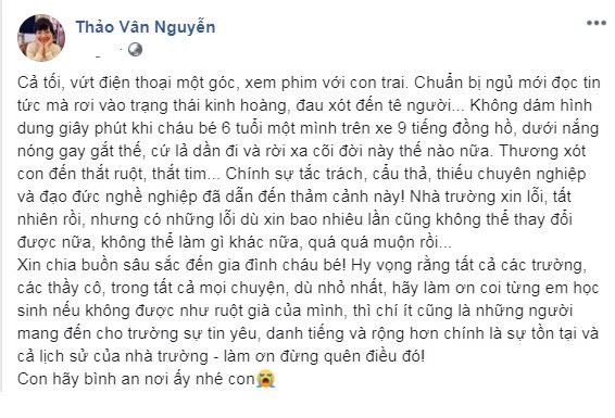 MC Thảo Vân viết: