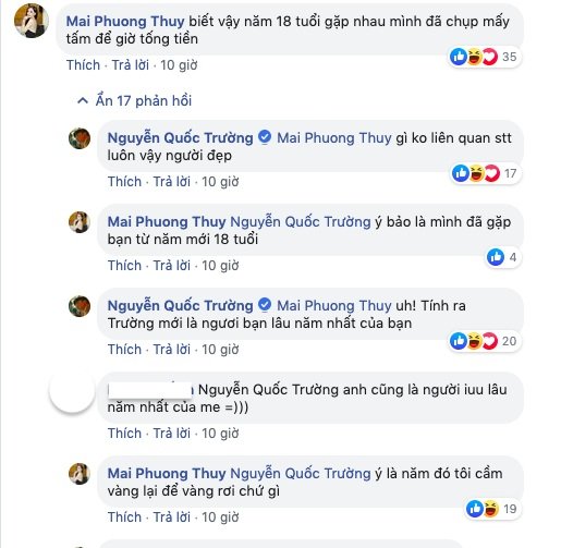 Mai Phương Thúy tiết lộ đã quen Quốc Trường từ năm 18 tuổi khiến fan bất ngờ. 