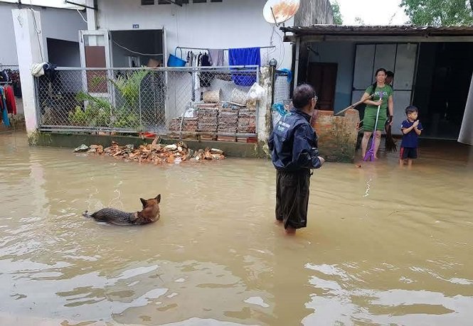 Cuộc sống người dân Phú Quốc bị đảo lộn trong trận lụt lịch sử