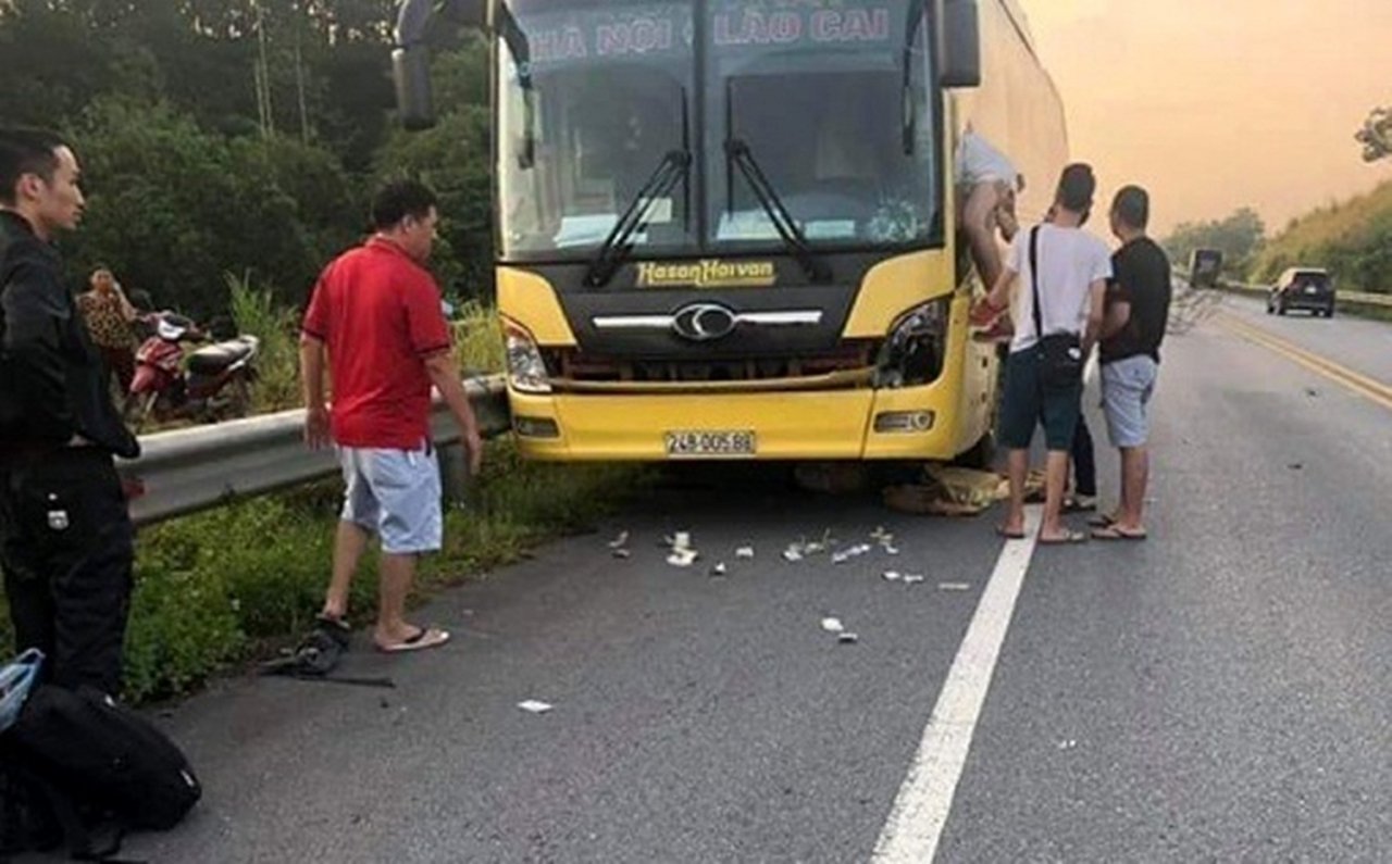 Hiện trường vụ tai nạn.
