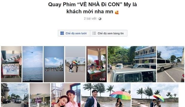 Khánh My chia sẻ nhiều hình ảnh trong lúc quay phim.