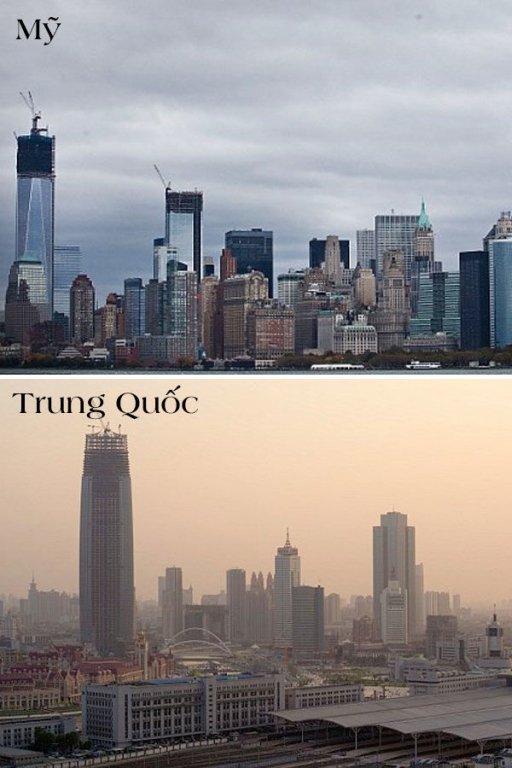Khu đô thị Manhattan New York, Mỹ cũng được “copy-paste” qua thành phố Thiên Tân, Trung Quốc. Được biết, để xây dựng bản sao của đô thị Manhattan, một ngôi làng đánh cá từ thế kỷ 15 đã bị san phẳng. Dự kiến, những công trình như trường Juilliard, tháp Rockefeller và trung tâm Lincoln sẽ có mặt ở đây khi dự án hoàn tất vào năm 2019 nhưng tính đến thời điểm hiện tại, việc xây dựng đã bị bỏ dở và Thiên Tân vẫn là một “thành phố ma”.