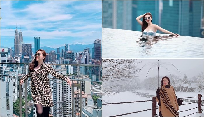Bảo Thy khẳng định cô hài lòng và vui vẻ với cuộc sống hiện tại.