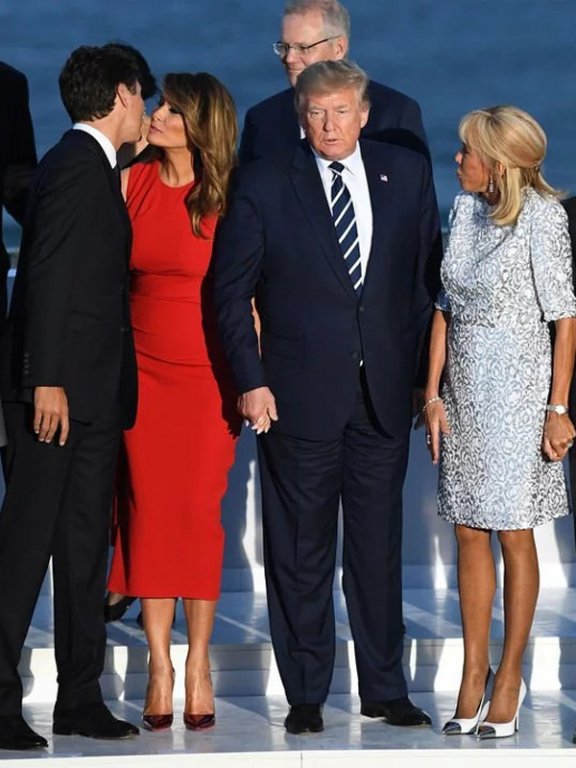 buc-anh-melania-trump-than-thiet-voi-thu-tuong-canada-gay-sot-nuoc-my