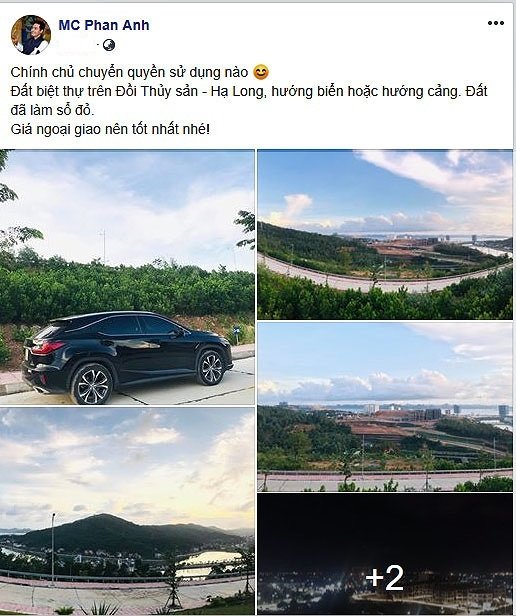 Sau ồn ào bán xế sang, MC Phan Anh tiếp tục rao bán đất biệt thự. Phía dưới phần bình luận, antifan cho rằng anh đã dùng tiền từ thiện đồng bào miền Trung năm 2016 để mua nhà, xe.
