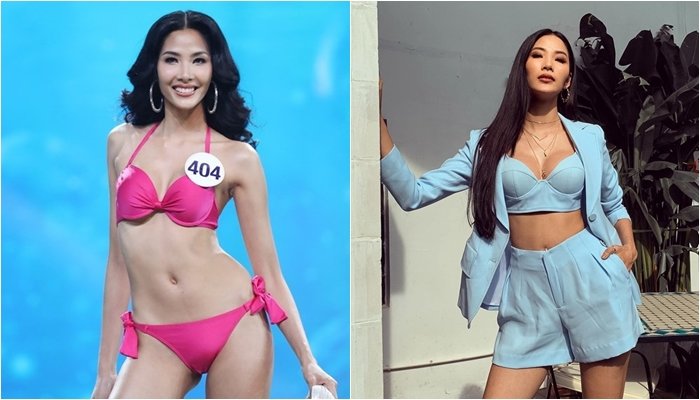 Vòng một khác biệt khá rõ của Hoàng Thùy trước và nay. 