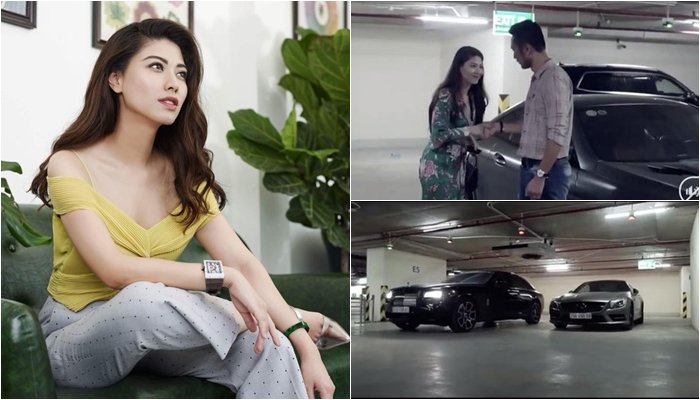 Trong một đoạn clip giới thiệu về siêu xe ở một tầng hầm, cư dân mạng bất ngờ khi thấy BTV Ngọc Trinh bước ra từ 1 chiếc xe siêu sang trong clip. Cùng với lời giới thiệu: 