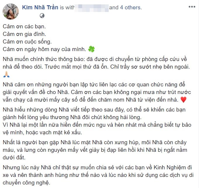 Bài đăng của Kim Nhã khiến dân mạng bức xúc. 