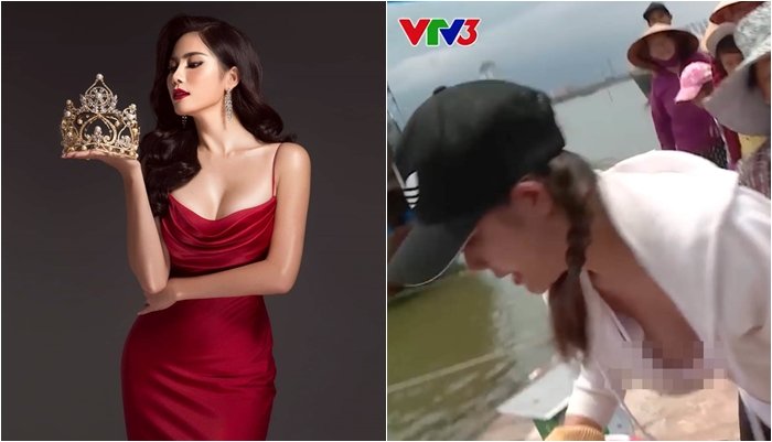 Hoàng Hạnh - người đẹp gặp sự cố lộ ngực trong chương trình