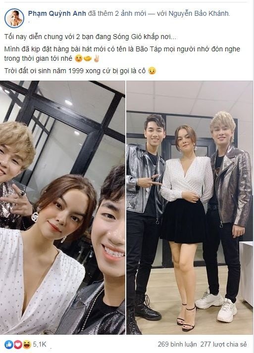 Phạm Quỳnh Anh than vị 2 ca sĩ trẻ Jack và K-ICM gọi là