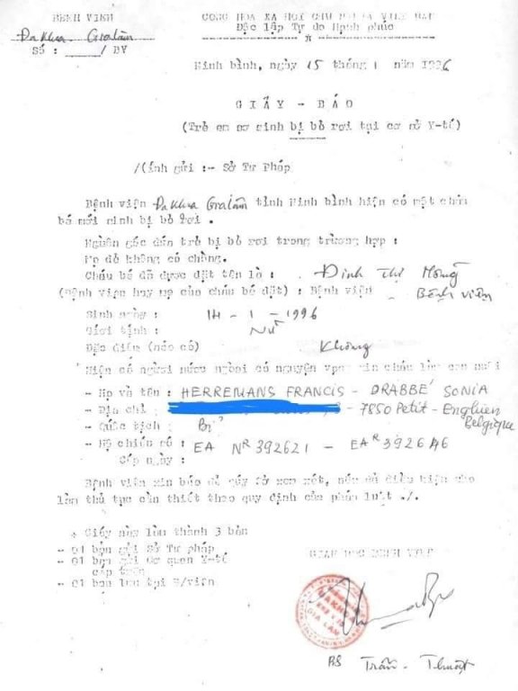 23 năm bị bỏ rơi ở bệnh viện, cô giáo Bỉ khao khát tìm lại mẹ Việt