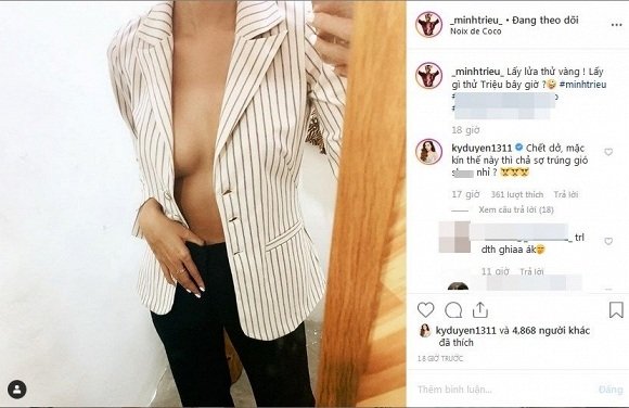 Minh Triệu khoe ảnh thả rông ngực trần khiến dân mạng xôn xao.