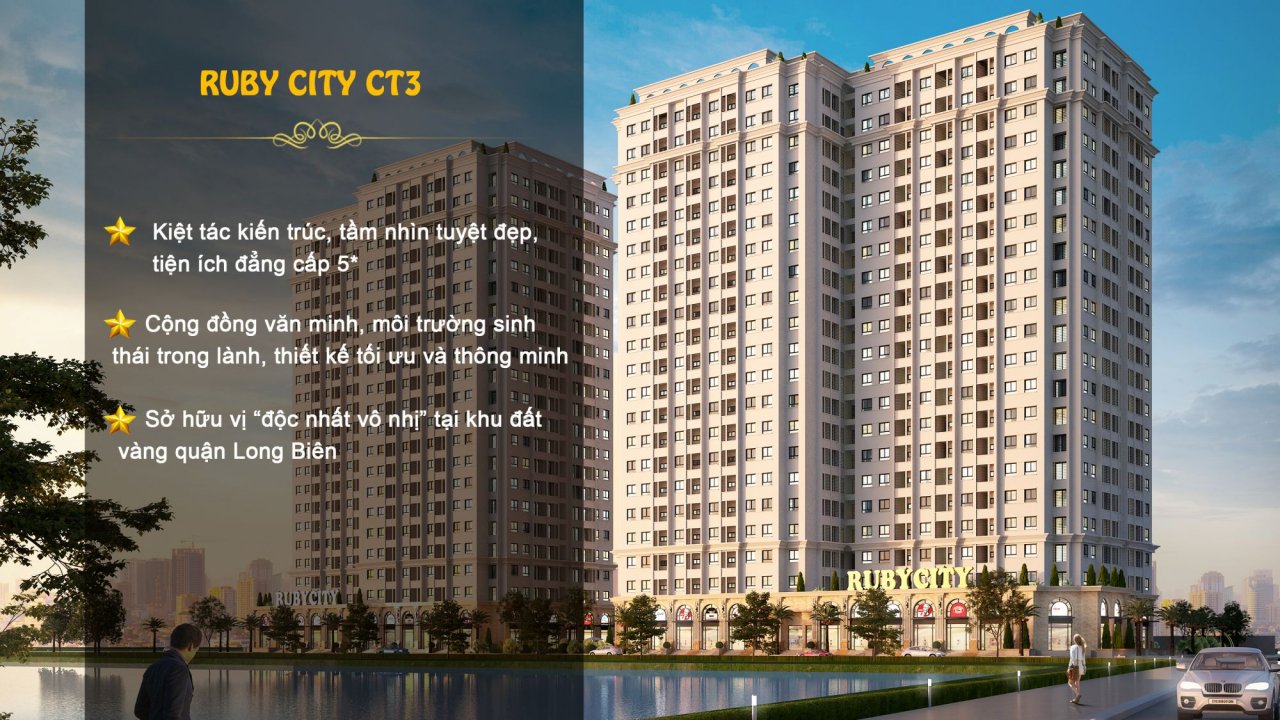 Chung cư Ruby City CT3 Phúc Lợi khác xa mỹ từ quảng cáo. (Ảnh: IT).