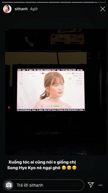 Sĩ Thanh bị ném đá khi tự nhận mình giống nữ diễn viên Song Hye Kyo sau khi đổi kiểu tóc.