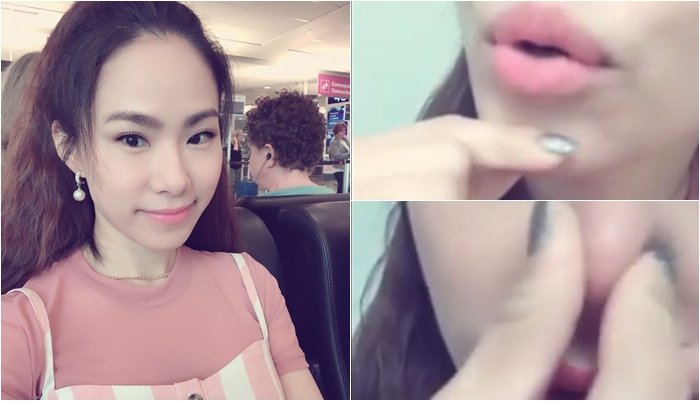 Lương Bích Hữu đăng clip véo mũi, véo cằm chứng minh không phẫu thuật thẩm mỹ.