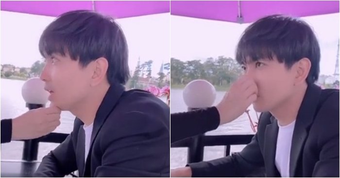 Tim tung clip véo mũi, bóp cằm phủ nhận tin đồn mới phẫu thuật thẩm mỹ khiến cằm nhọn hoắt bất thường.