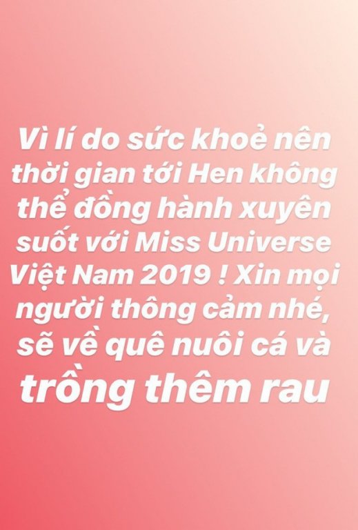Thông báo bất ngờ của H'Hen Niê
