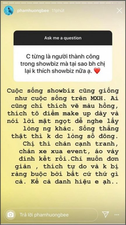 Phạm Hương cho biết lý do rời showbiz vì