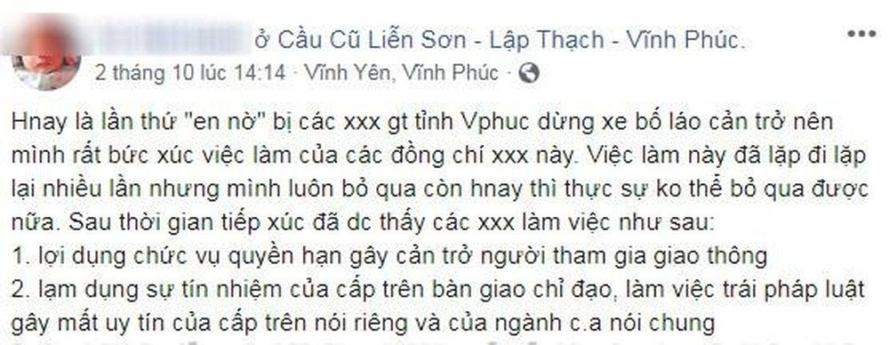 tu-xung-bao-ke-nho-xoa-status-to-cao-csgt-vinh-phuc-yeu-cau-giai-trinh