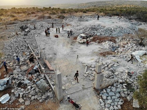Xem hiện trường tan nát ở nơi lãnh đạo IS al-Baghdadi bị tiêu diệt