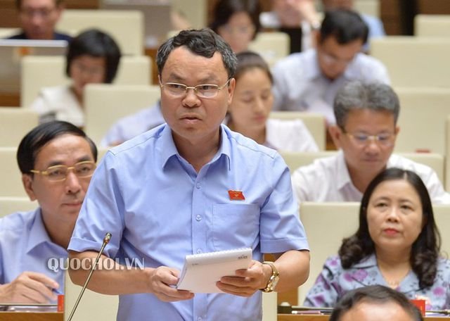 Đại biểu Nguyễn Tiến Sinh (đoàn Hòa Bình).