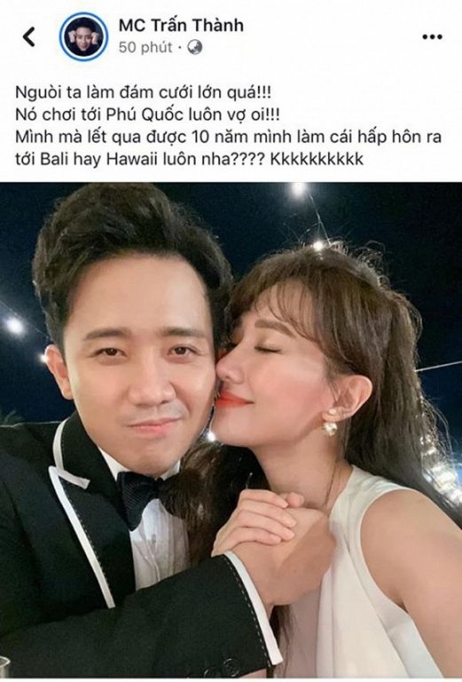 Trấn Thành nhắn nhủ tới Hari Won: