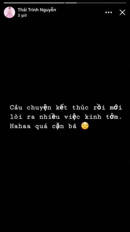 Thái Trinh đăng tải trạng thái đầy ẩn ý sau khi chia tay Quang Đăng.
