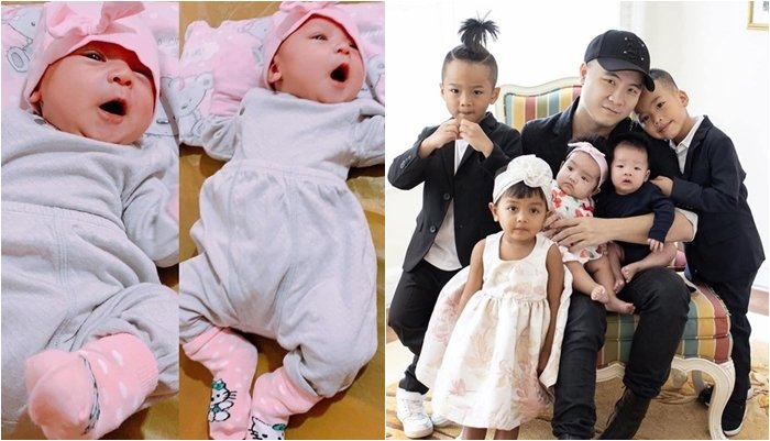NTK Đỗ Mạnh Cường khoe mới nhận nuôi một bé gái lai Tây, mới được 15 ngày tuổi. 