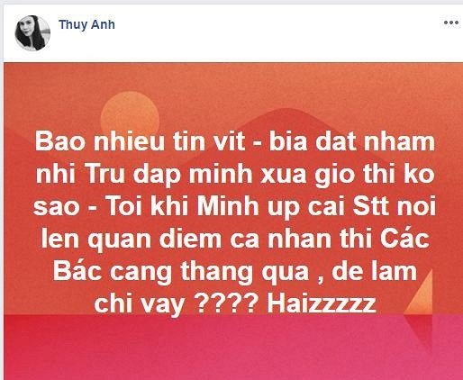 Thụy Anh - em gái Thanh Thảo - đáp trả khi bị cho rằng lôi scandal cách đây nhiều năm với Ngô Kiến Huy để PR bán hàng online. 