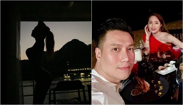 Việt Anh đăng tải bức ảnh chụp một cô gái tạo dáng sexy kèm chú thích: