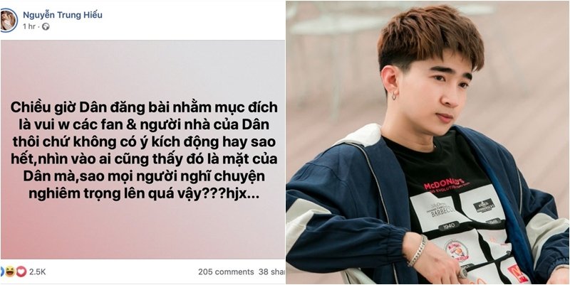 Chi Dân lên tiếng giải thích về hành động gây tranh cãi. 
