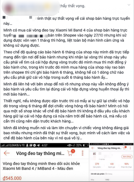 mua-hang-online-qua-mang-khach-hang-keu-troi-vi-chu-cua-hang-bat-tim-lai-vo-hop-moi-cho-bao-hanh