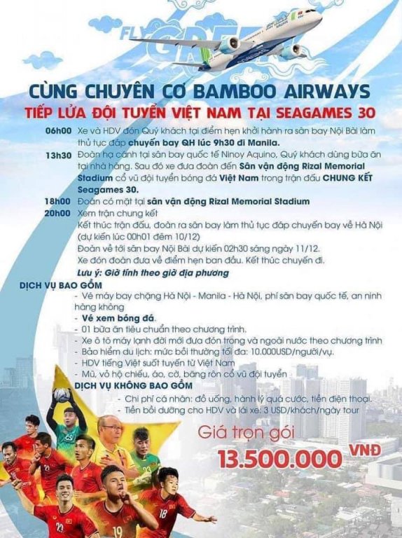 Bamboo Airway tung gói 