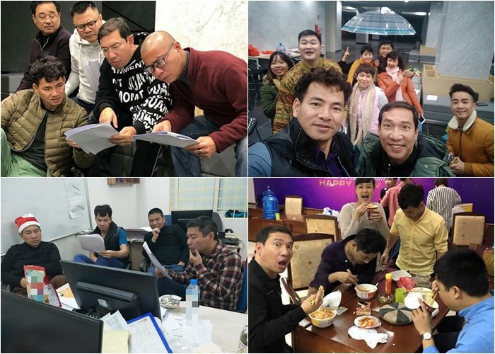 Để chuẩn bị cho chương trình, các nghệ sĩ đều phải tập luyện đến tối muộn. 