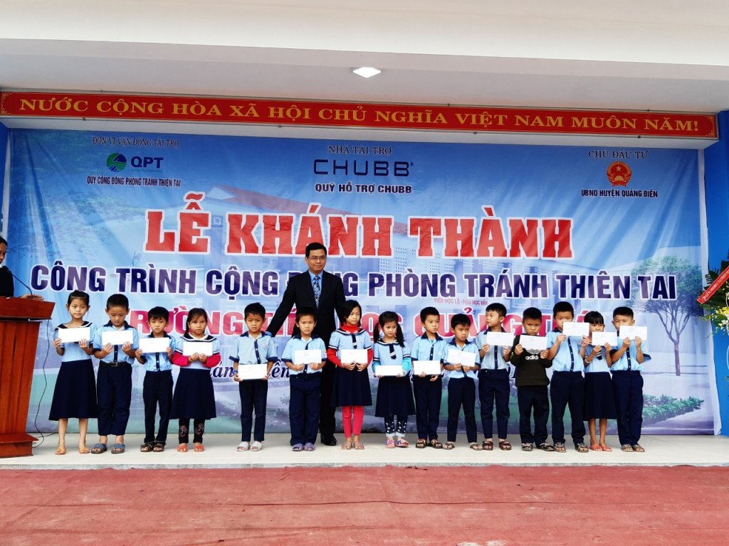 khanh-thanh-cong-trinh-phong-tranh-thien-tai-truong-tieu-hoc-quang-thai-o-ron-lu-huyen-quang-dien