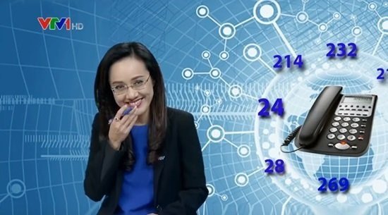 BTV Hoài Anh cũng từng gặp sự cố hài hước trên sóng trực tiếp. 