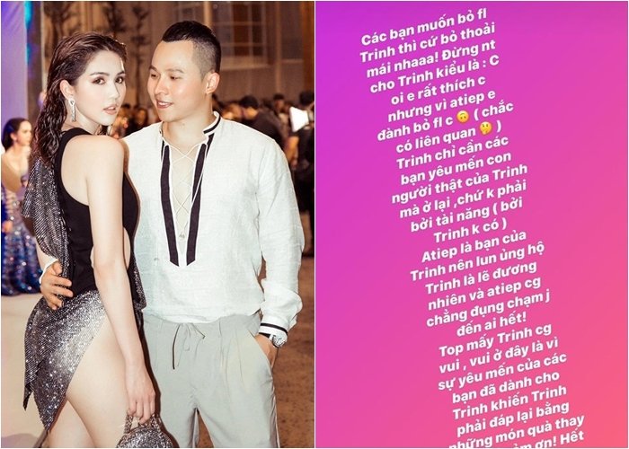 Ngọc Trinh lên tiếng khi nhiều người đồng loạt bỏ theo dõi Instagram vì phát ngôn của Vũ Khắc Tiệp. Cụ thể, 