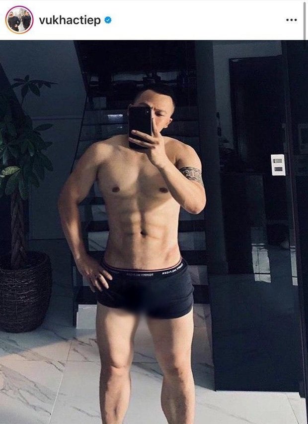 Vũ Khắc Tiệp tung ảnh body 6 múi săn chắc nhưng lại bị nghi là sản phẩm của photoshop