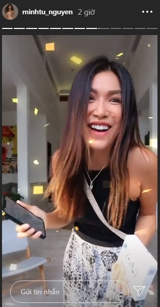 Minh Tú vui sướng khi chính thức được về nước vào cuối tháng 7 này sau 4 tháng ở Bali (Indonesia) vì dịch Covid-19