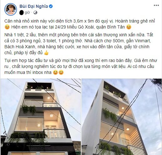 MC Đại Nghĩa rao bán biệt thự siêu hoành tráng