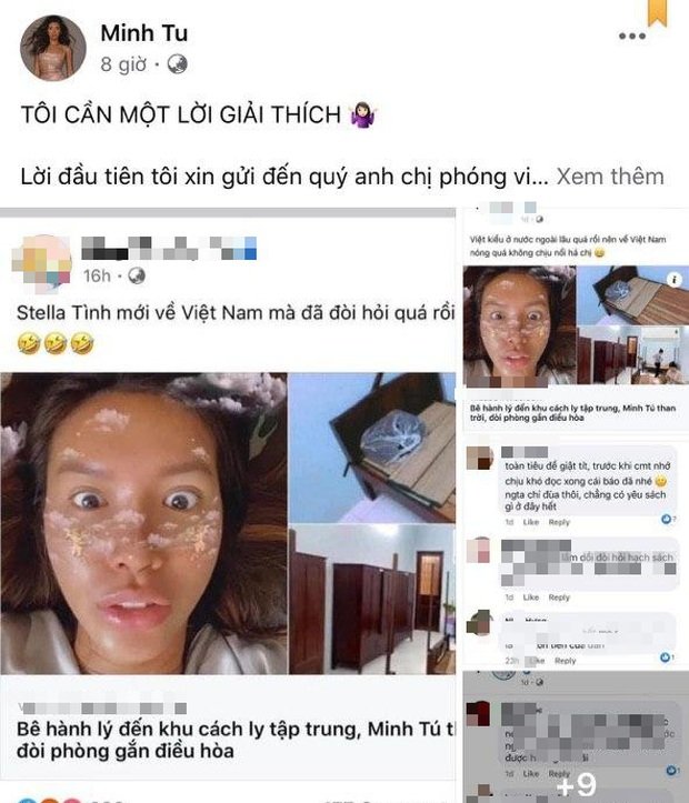 Minh Tú bức xúc khi bị đưa tin sai sự thật trong thời điểm thực hiện cách ly