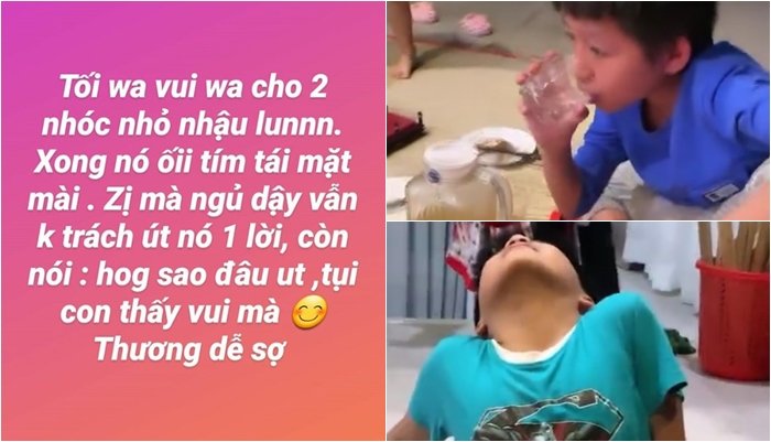 Gây tranh cãi vì đăng clip cho cháu nhỏ ngồi nhậu cùng người lớn, Ngọc Trinh lên tiếng giải thích