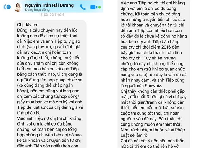 Bị cho ăn cướp trắng trợn xe Merc vài tỷ, Hoa hậu Hải Dương tố ngược Vũ Khắc Tiệp nợ tiền không trả