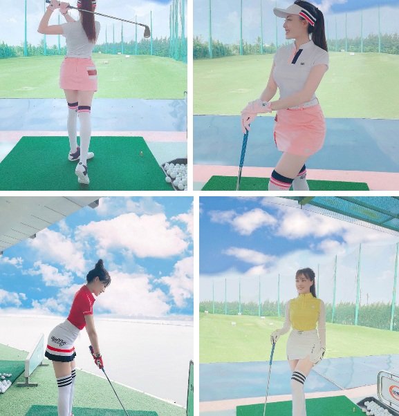 Bị Trọng Hưng tố không mang thai, Âu Hà My xoá hết ảnh chơi golf trên Facebook