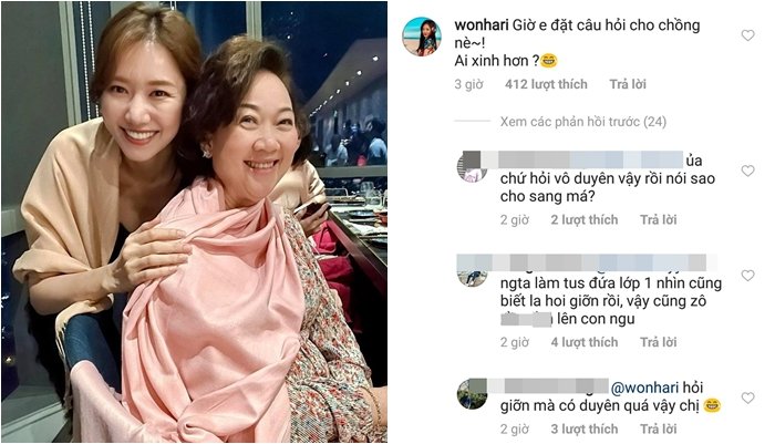 Hari Won bị chê vô duyên khi hỏi Trấn Thành: 'Vợ hay mẹ chồng xinh hơn?'