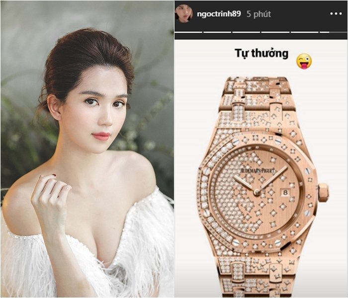 Ngọc Trinh tự thưởng cho bản thân đồng hồ hơn 1,5 tỷ nhân dịp sinh nhật tuổi 31