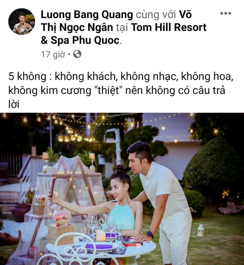Lương Bằng Quang thú nhận lý do khiến Ngân 98 từ chối lời cầu hôn