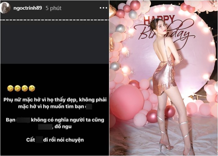 Ngọc Trinh gay gắt phản ứng khi bị chê ăn mặc hở hang: 