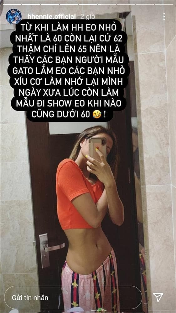 H'Hen Niê than thở vì đánh mất vòng eo con khiến